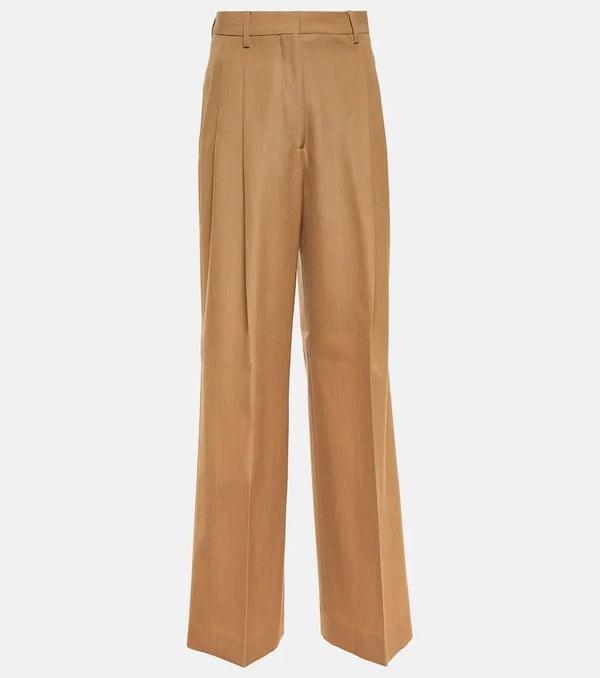 Burberry Wide-leg virgin wool pants