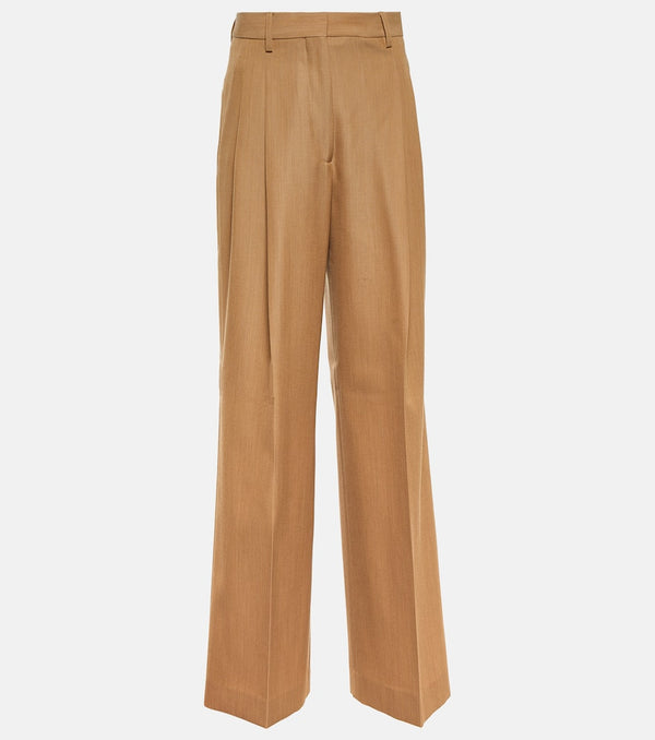 Burberry Wide-leg virgin wool pants