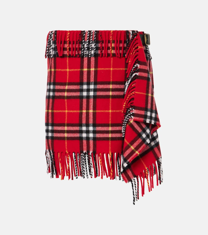 Burberry Wool and cashmere miniskirt