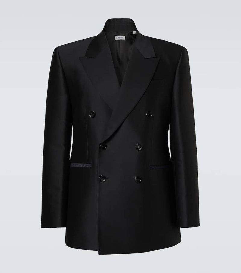 Burberry Wool and silk blazer | LYBSTORE