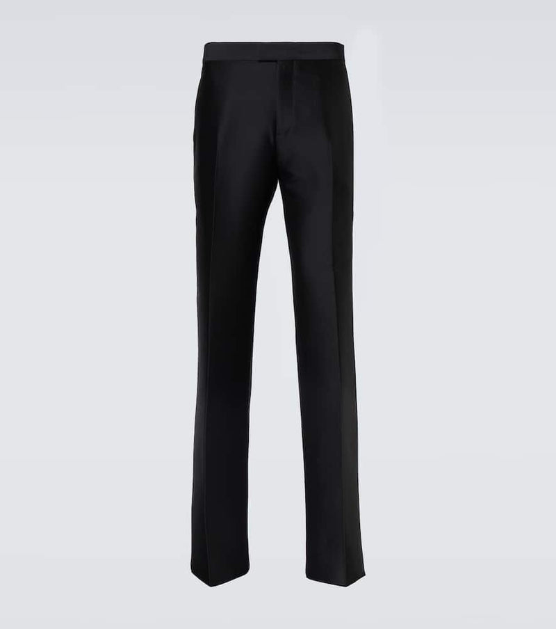 Burberry Wool and silk suit pants