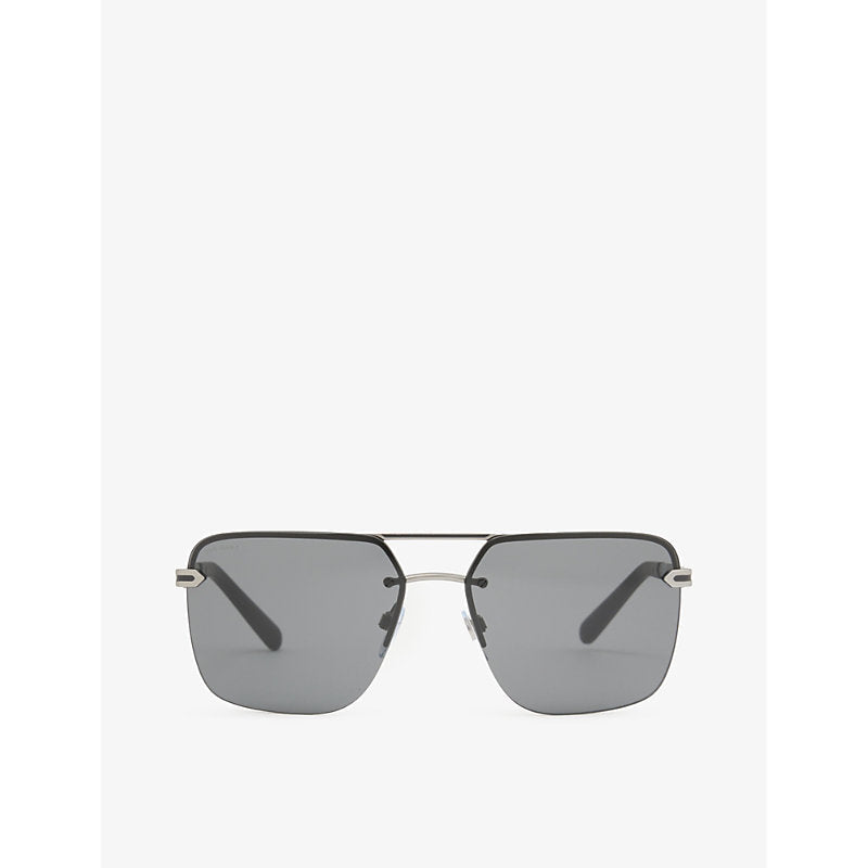 Bvlgari BV5054 61 aviator-frame metal sunglasses | LYBSTORE