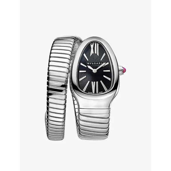 Bvlgari SP35BSS.1T Serpenti Tubogas stainless-steel quartz watch