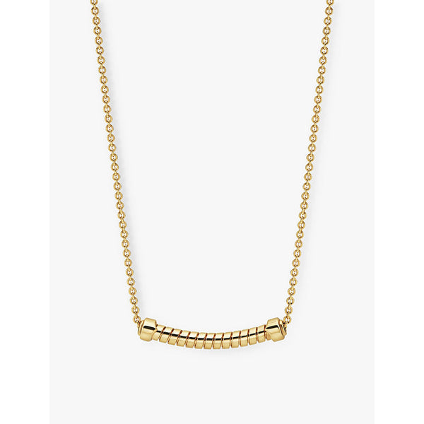 Bvlgari Tubogas 18ct yellow-gold pendant necklace