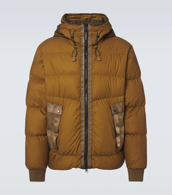 C.P. Company Goggle Lens quilted down jacket