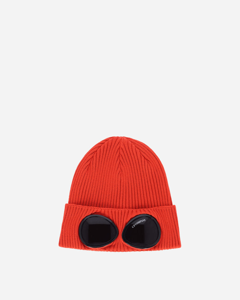 C.P. Company Cotton Goggle Beanie Poinciana