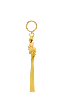 Kitty charm in calfskin and brass