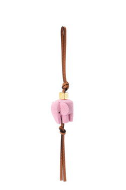 Elephant charm in felt and calfskin