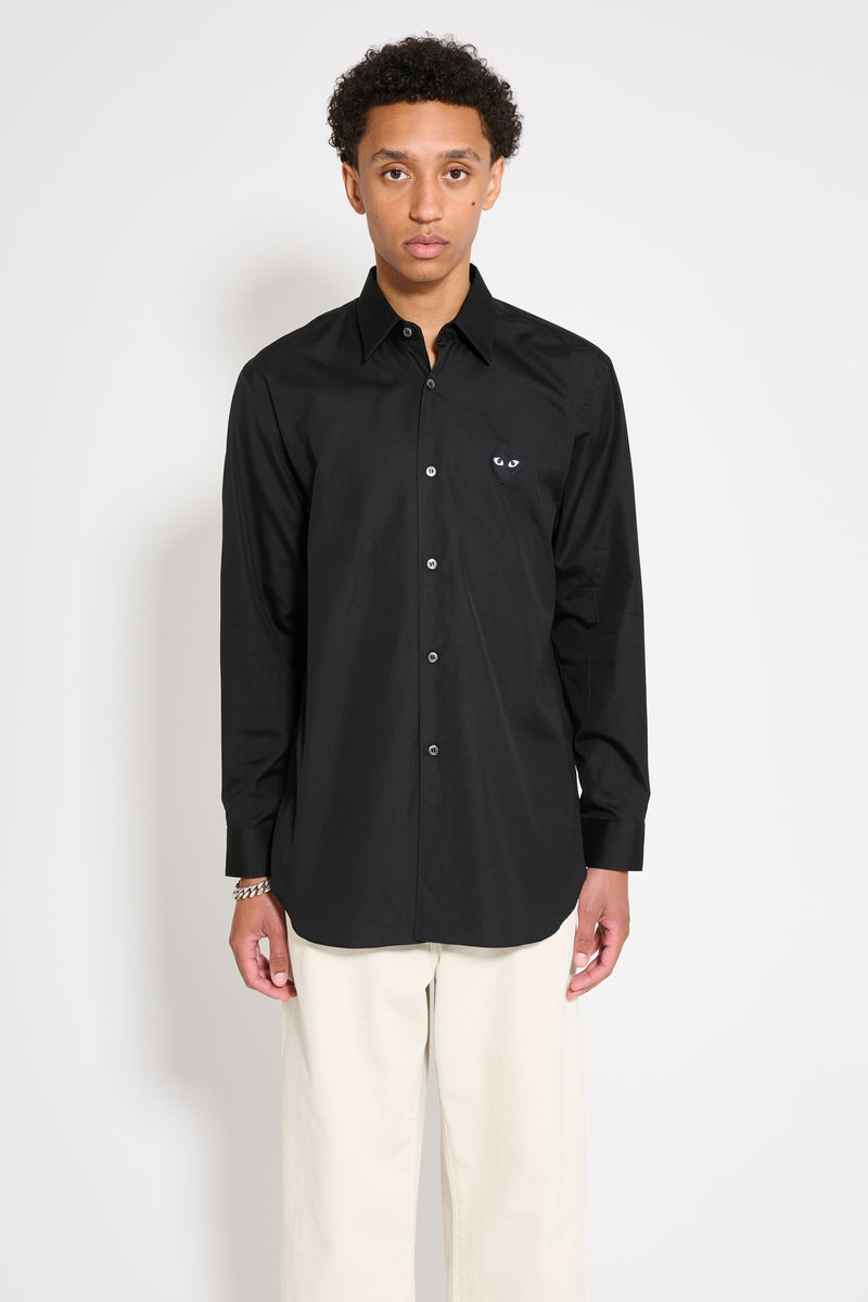 Comme des Garçons Play Small Heart Shirt Black