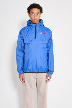 Comme des Garçons Play x K-Way Leon Half Zip Jacket Blue