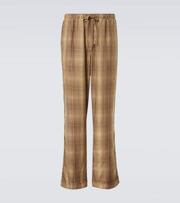 CDLP Checked pajama pants