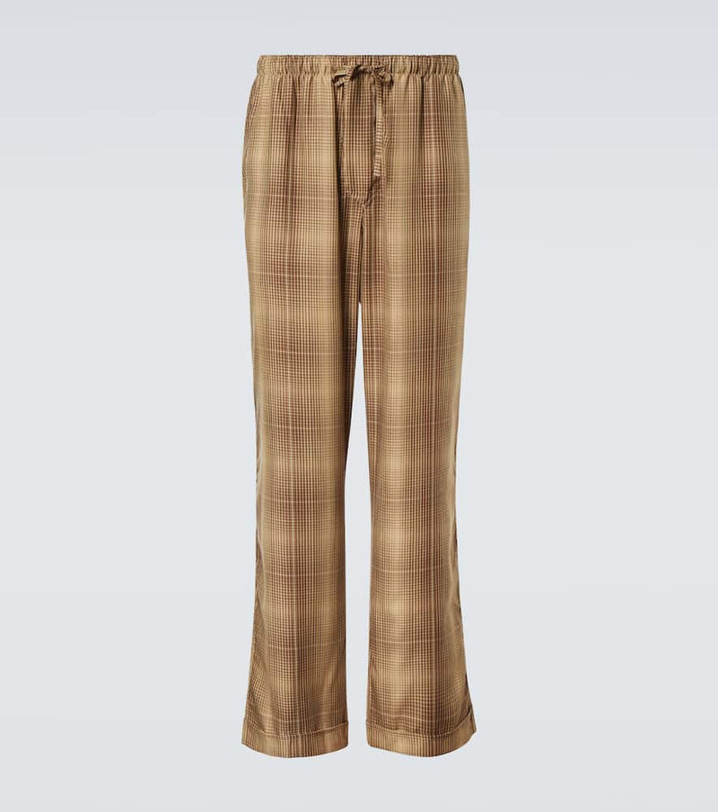 CDLP Checked pajama pants