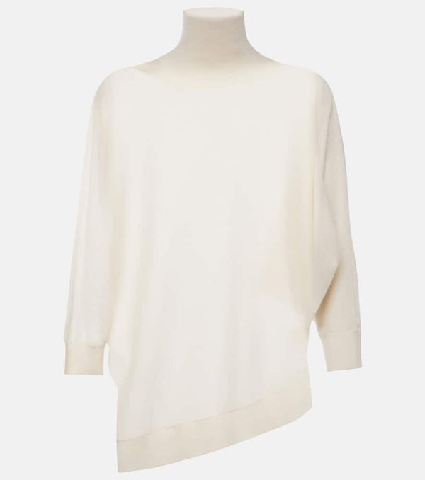 CO Asymmetric knitted cashmere top | LYBSTORE