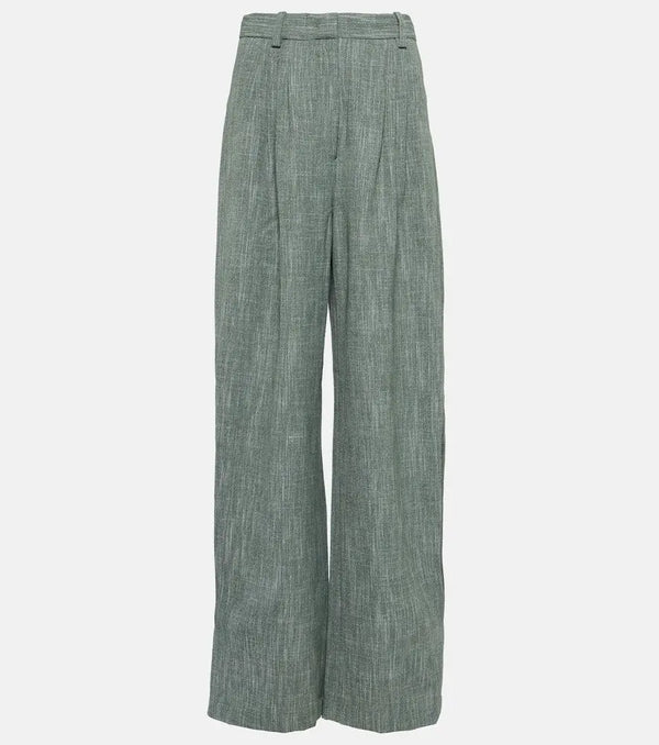 CO High-rise wool-blend wide-leg pants | LYBSTORE