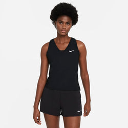 Camiseta de tirantes de tenis para mujer NikeCourt Victory - Negro - 50% Poliéster reciclado - 50% materiales sostenibles