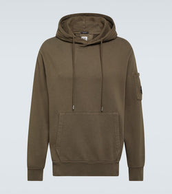 C.P. Company Lens cotton fleece hoodie