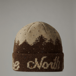 The North Face Cabin Mountainscape Beanie Smokey Brown-gravel One Size male | LYBSTORE