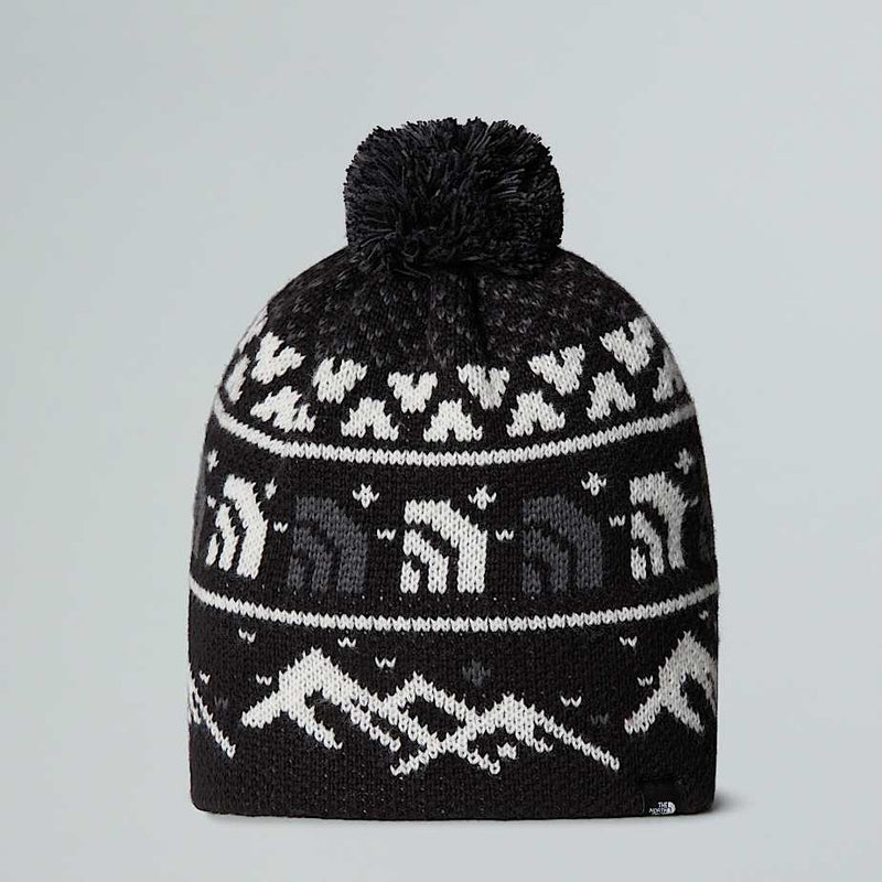 The North Face Cabin Ski Tuke Beanie Tnf Black Jacquard-pom male
