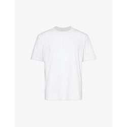 Calvin Klein Brand-embroidered short-sleeved stretch-jersey T-shirt | LYBSTORE