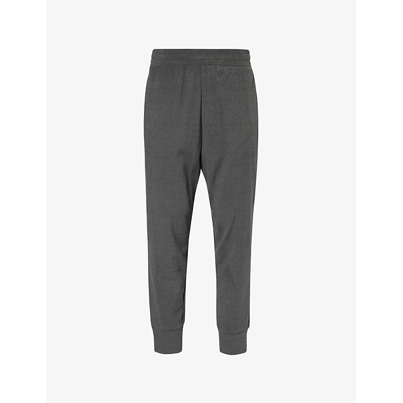 Mens Calvin Klein Fleece two-slip-pockets tapered-leg regular-fit stretch-woven jogging bottoms