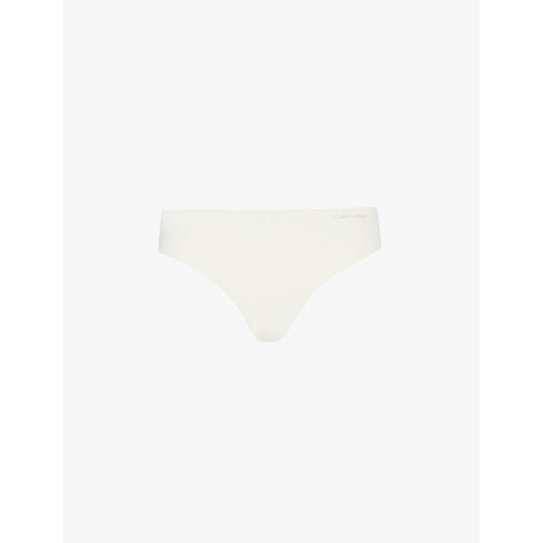 Calvin Klein Invisibles branded-waistband stretch-woven thong | LYBSTORE