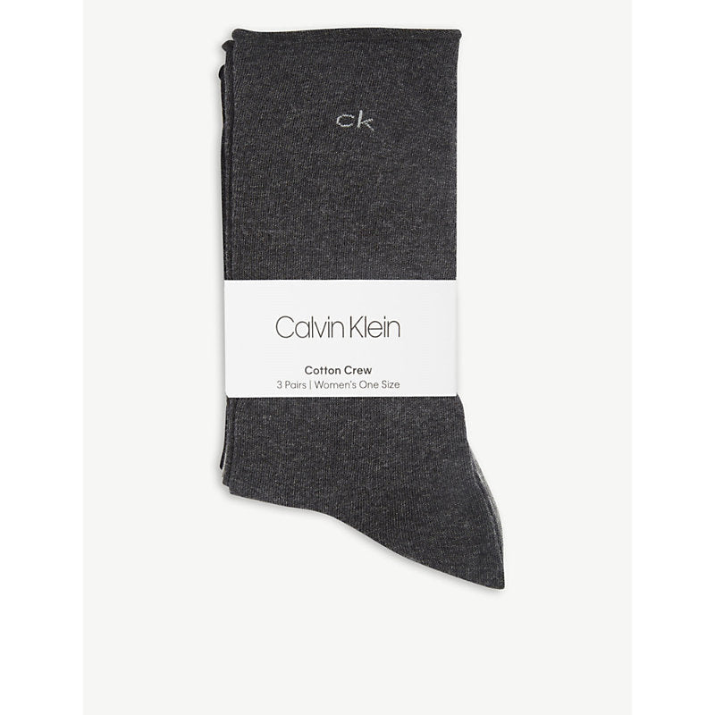 Calvin Klein Logo-print cotton-blend socks pack of two | LYBSTORE