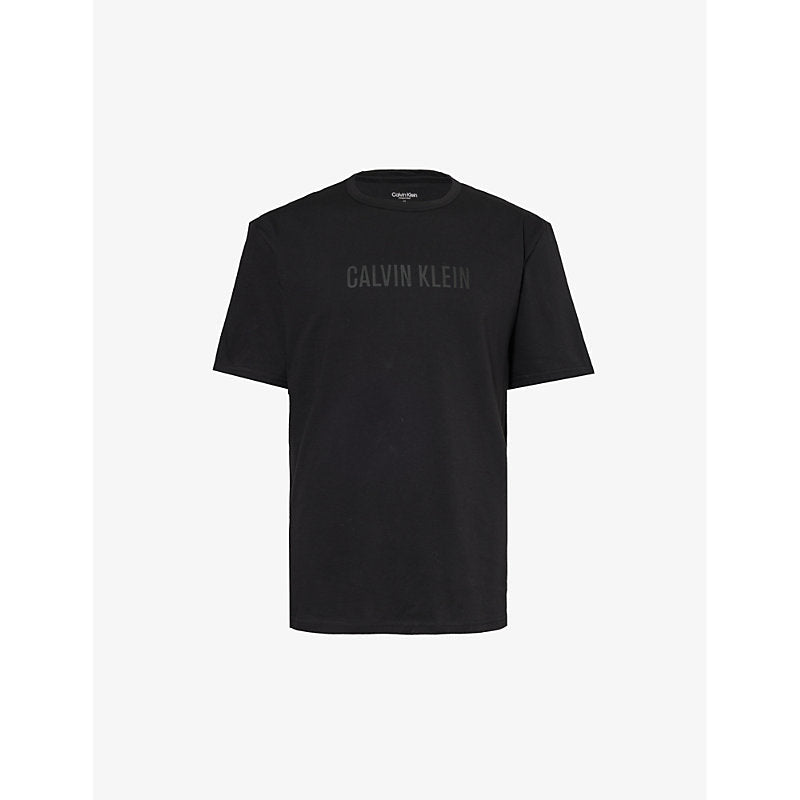 Calvin Klein Logo-print crewneck cotton-jersey T-shirt | LYBSTORE