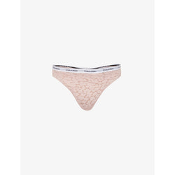 Calvin Klein Modern branded stretch-lace thong | LYBSTORE