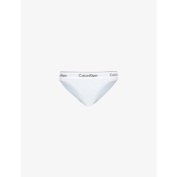 Womens Calvin Klein Modern branded-waistband stretch-cotton blend briefs