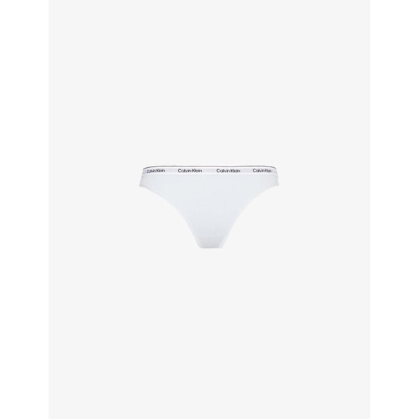 Womens Calvin Klein Modern branded-waistband stretch-cotton jersey briefs