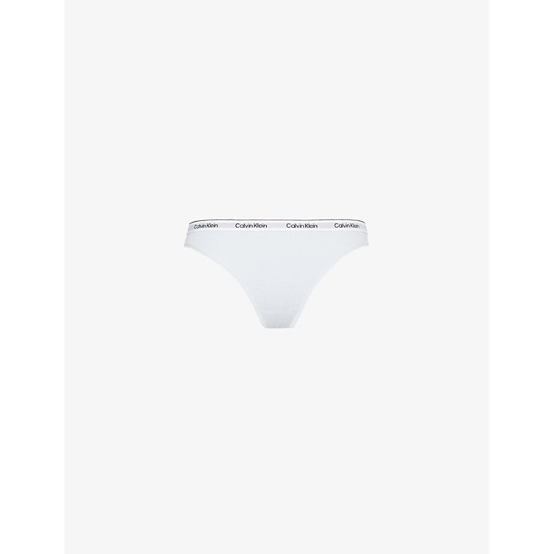 Womens Calvin Klein Modern branded-waistband stretch-cotton jersey briefs