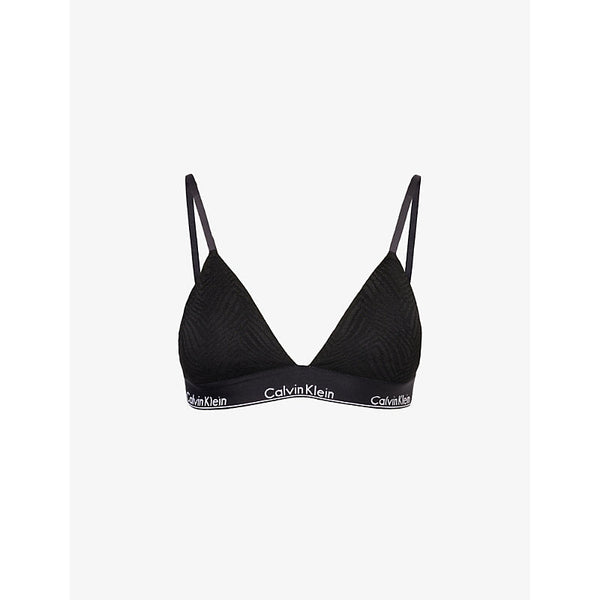 Calvin Klein Modern branded-waistband stretch-lace bralette | LYBSTORE