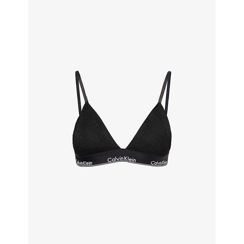 Calvin Klein Modern branded-waistband stretch-lace bralette | LYBSTORE