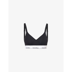 Womens Calvin Klein Modern lift moulded-cup cotton-jersey bralette