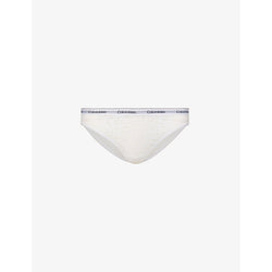 Womens Calvin Klein Modern logo-embroidered stretch-lace briefs