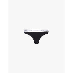 Calvin Klein Modern logo low-rise stretch-cotton thong | LYBSTORE