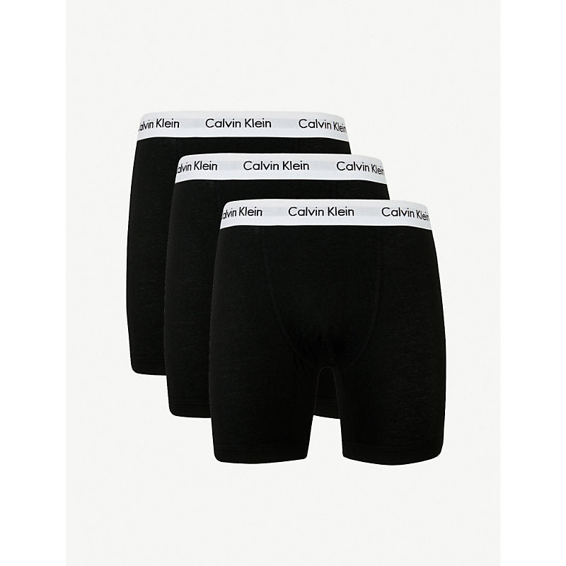 Calvin Klein Pack of three classic-fit stretch-cotton trunks | LYBSTORE