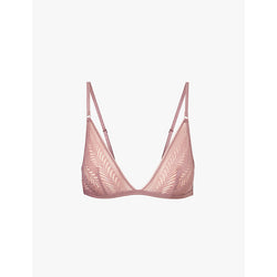 Calvin Klein Sculpt Lace triangle-shape stretch-lace bralette | LYBSTORE