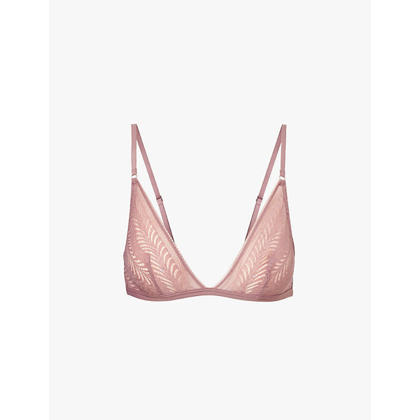 Calvin Klein Sculpt Lace triangle-shape stretch-lace bralette | LYBSTORE