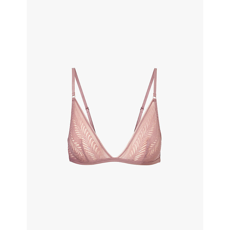 Calvin Klein Sculpt Lace triangle-shape stretch-lace bralette | LYBSTORE