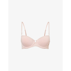 Calvin Klein Sculpt lift stretch-recycled nylon balconette bra | LYBSTORE