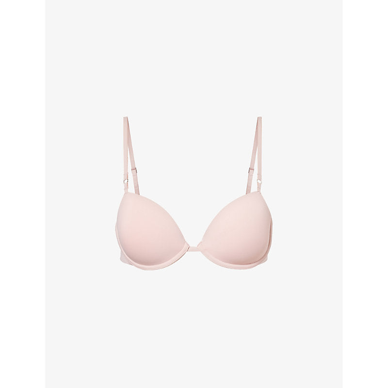 Calvin Klein Sculpt plunge stretch-recycled nylon bra | LYBSTORE