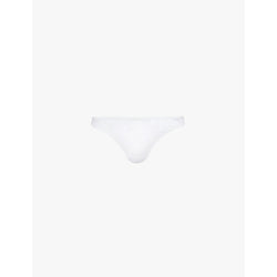 Calvin Klein Sheer Marquisette mid-rise lace thong | LYBSTORE