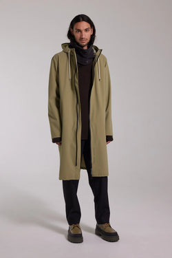 Stutterheim Camden Lightweight Matte Parka Aloe