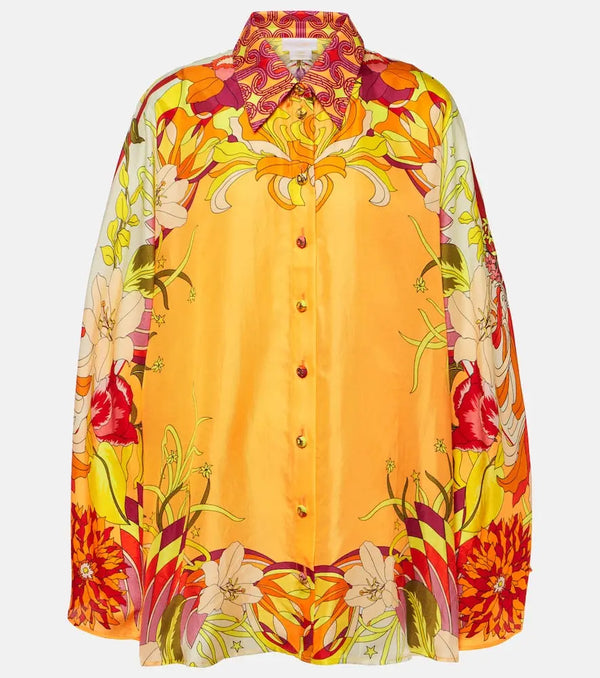 Camilla Floral silk shirt | LYBSTORE