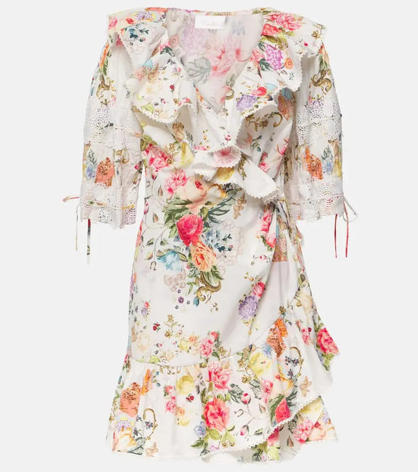 Camilla Sew Yesterday floral cotton wrap dress