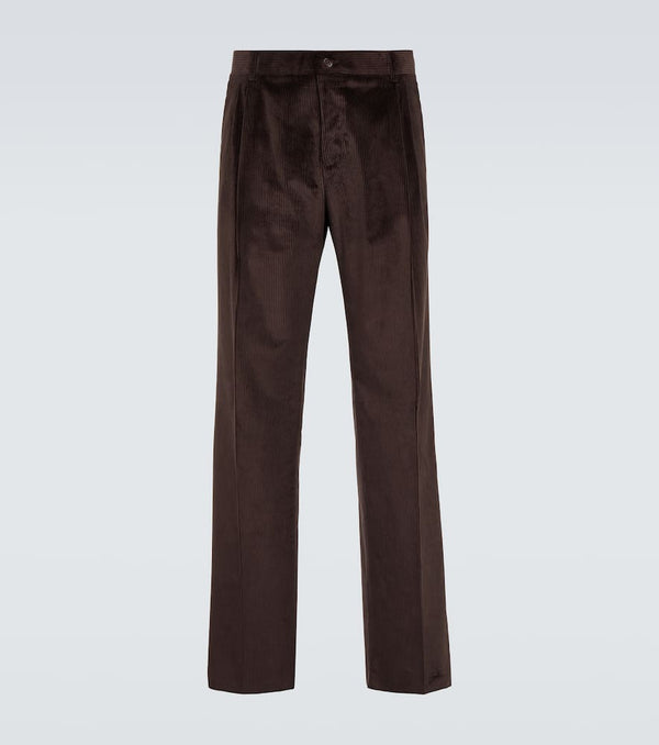 Canali Cotton corduroy straight pants