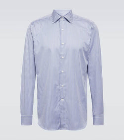 Canali Striped cotton shirt