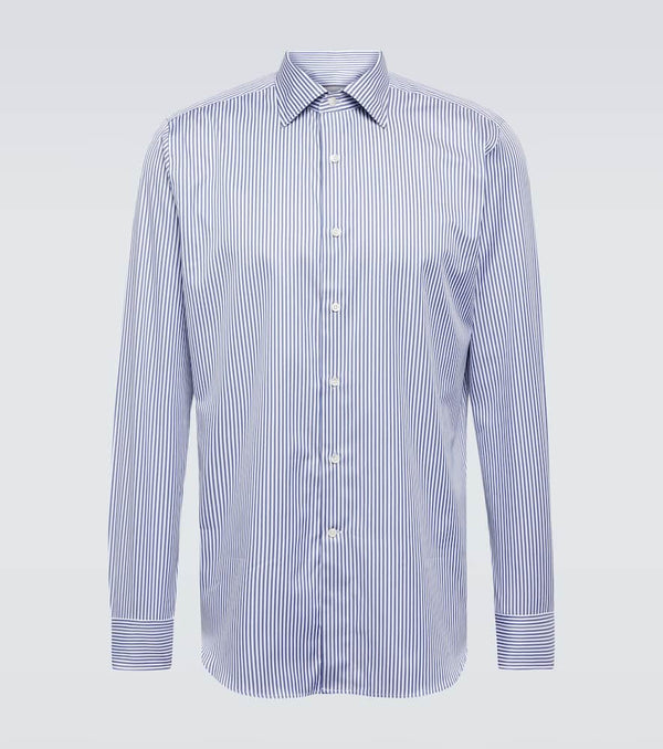 Canali Striped cotton shirt