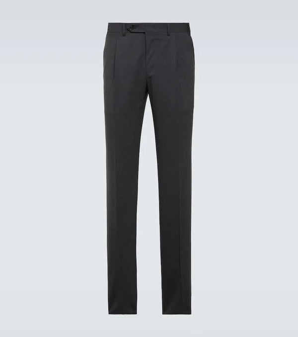 Canali Wool-blend straight pants | LYBSTORE